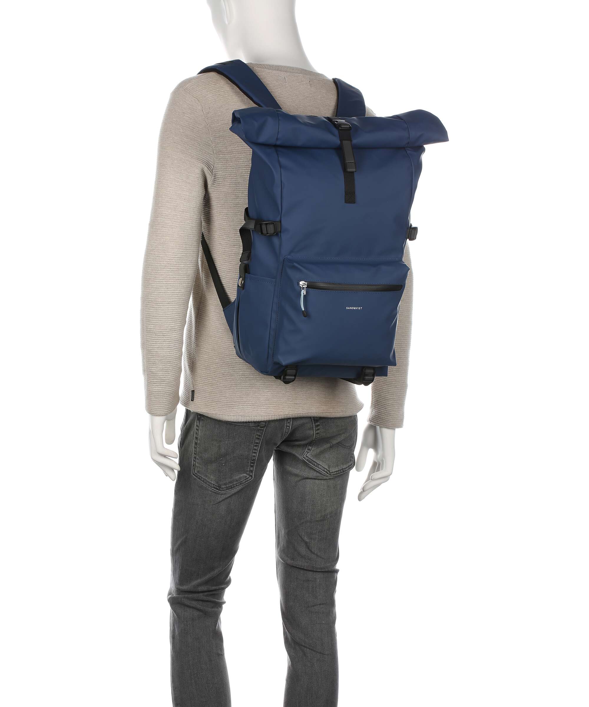 Sandqvist Stream Ruben 2.0 Rolltop backpack brown