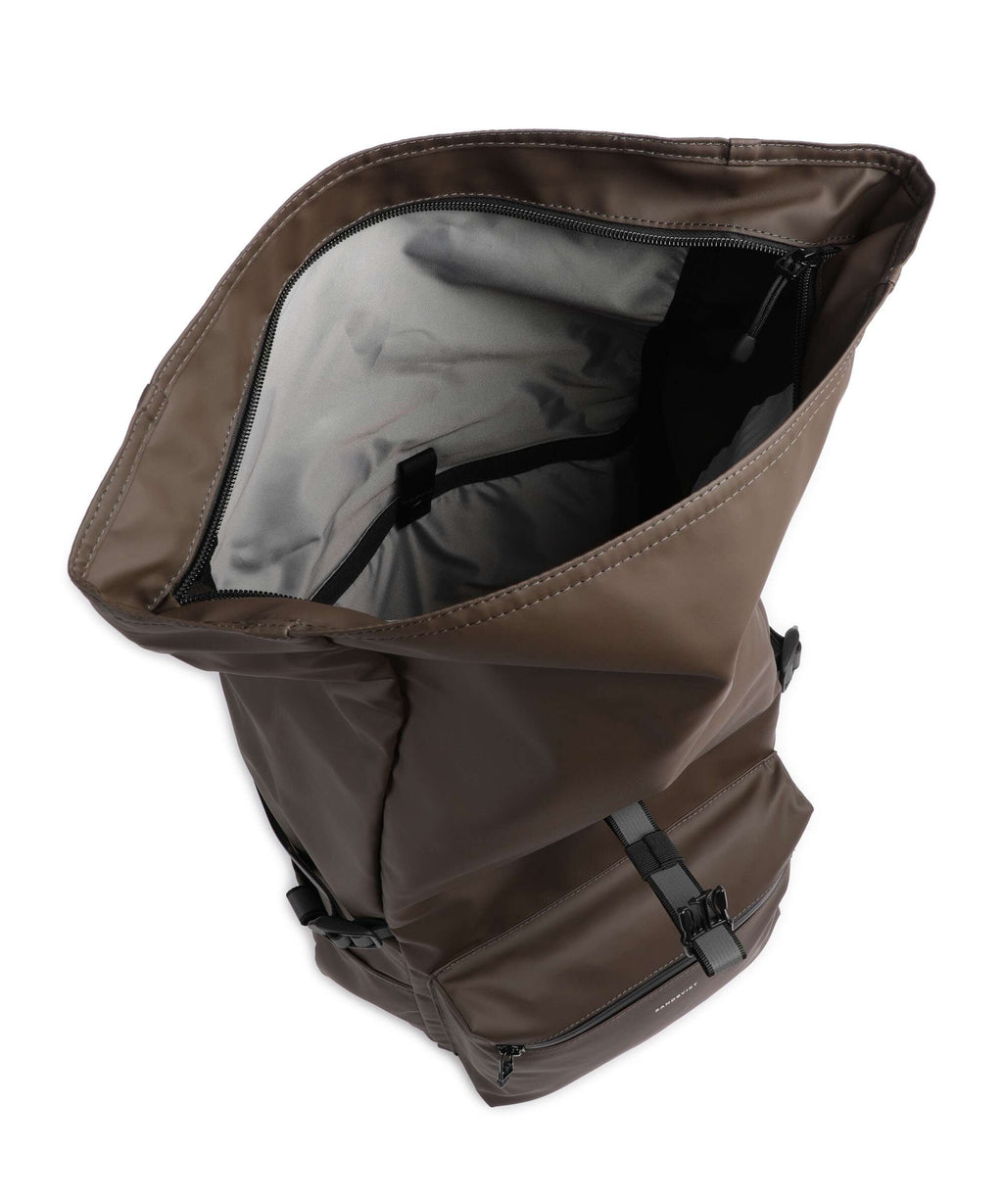 Sandqvist Stream Ruben 2.0 Rolltop backpack brown