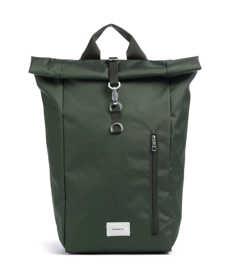 Sandqvist Ground L Rolltop backpack dawn green