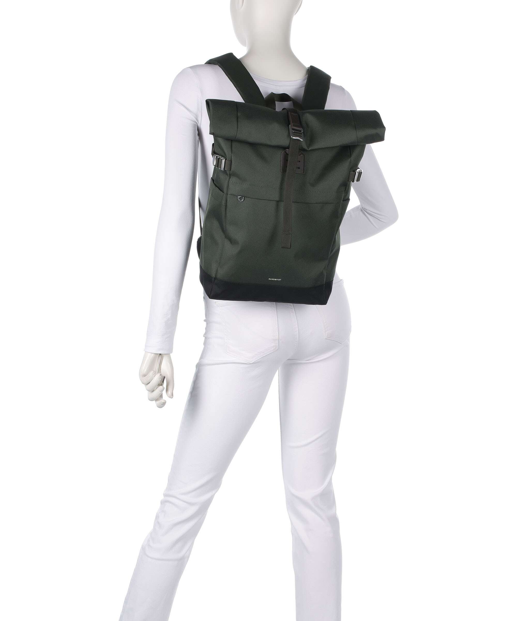 Sandqvist Icon M Rolltop backpack ice blue