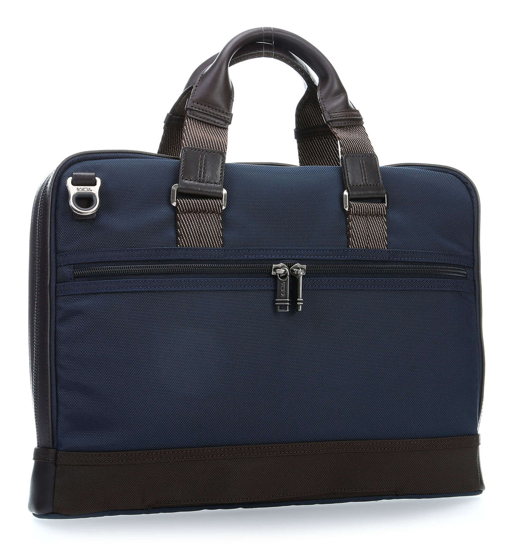 tumi Alpha Bravo Andrews Briefcase navy