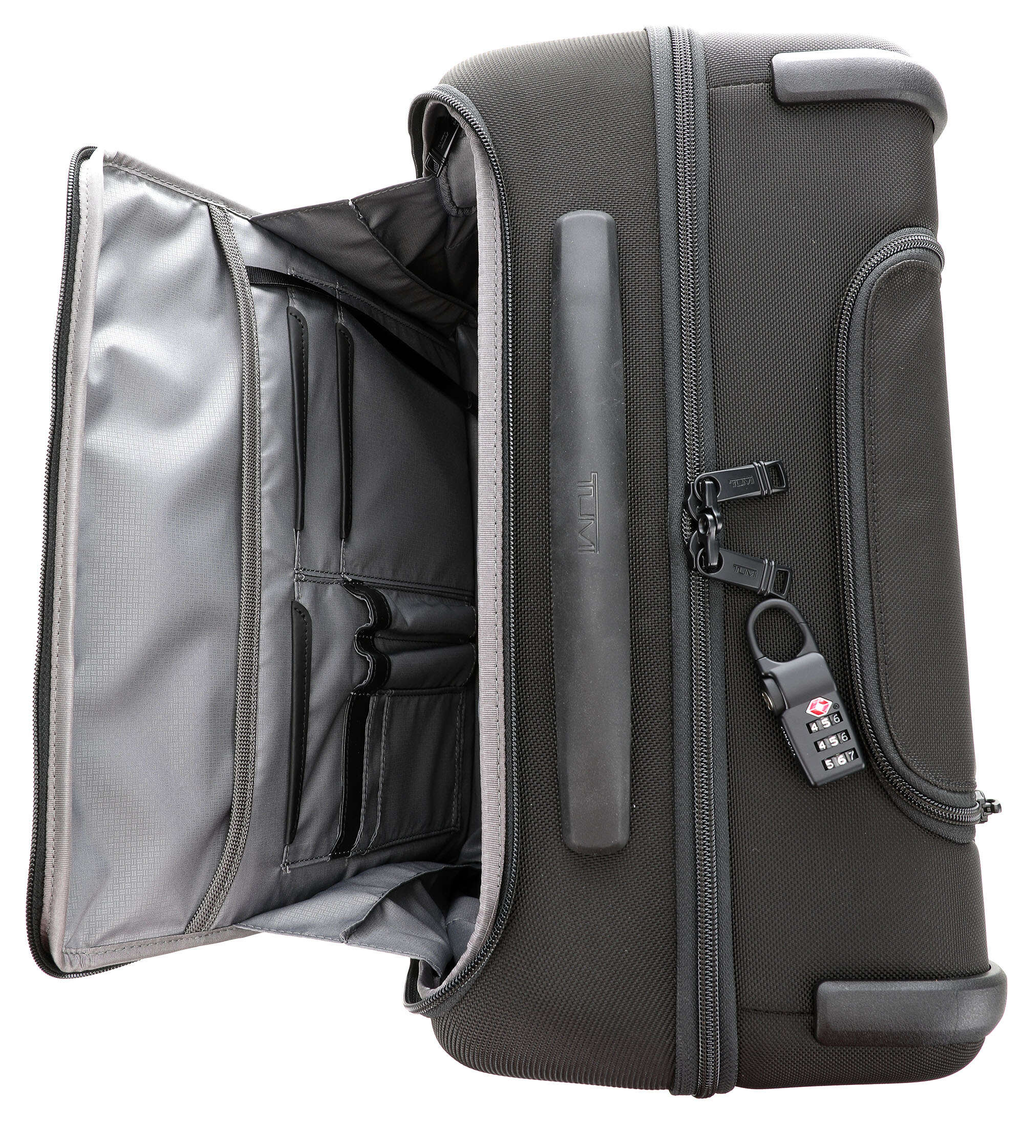 tumi Alpha 3 Compact Rolling briefcase black