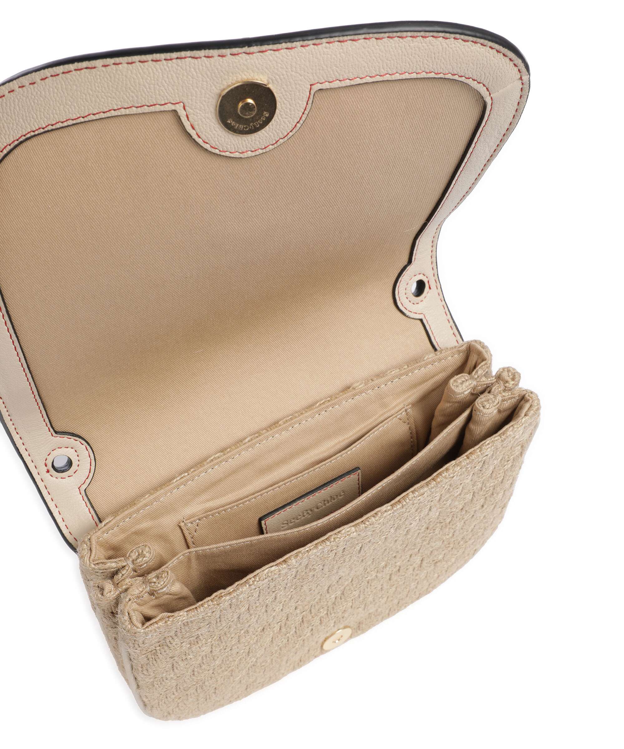 See by Chloé Hana Small Crossbody bag straw beige