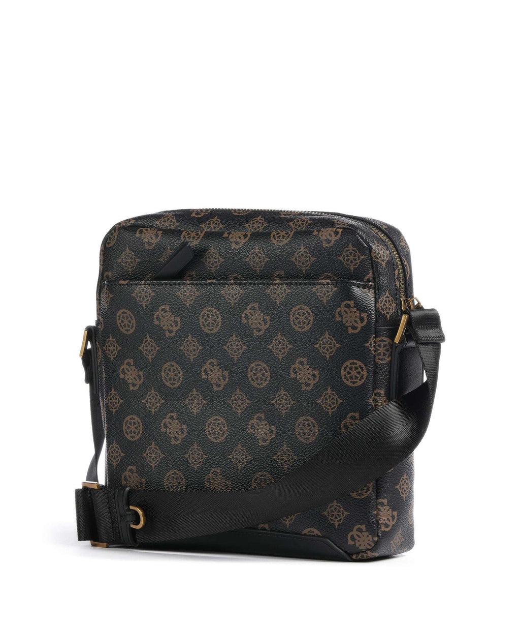 Guess Torino Eco Crossbody bag dark brown/ochre