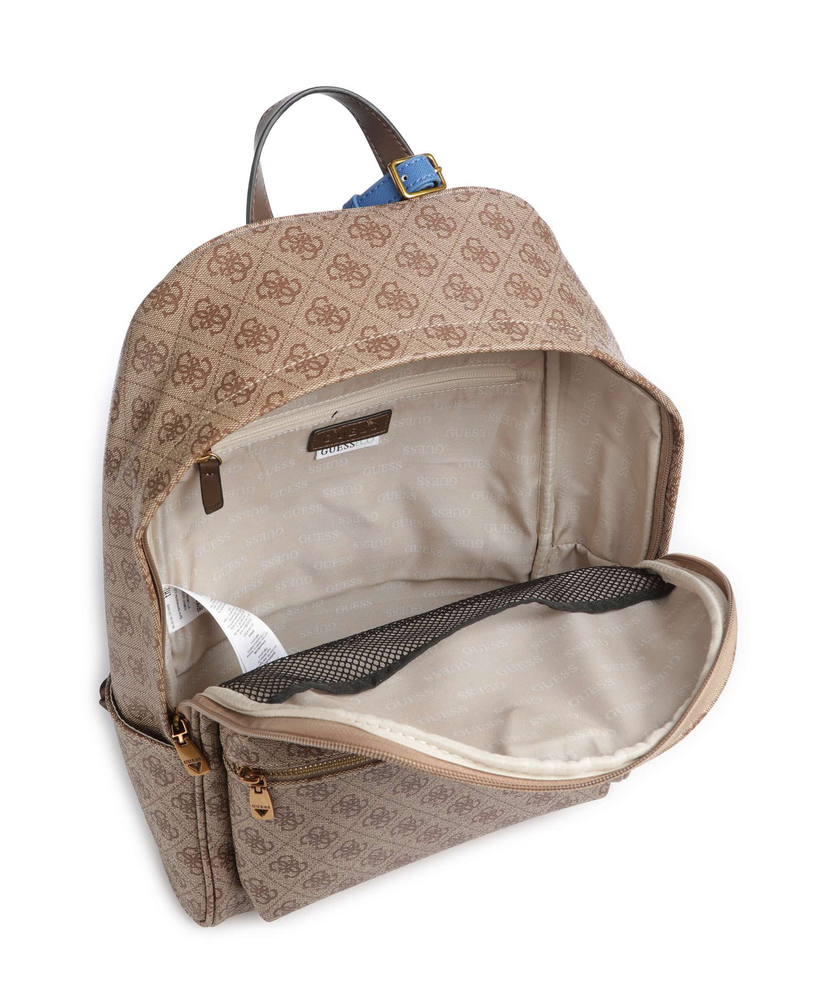 Guess Milano Squared Backpack beige/brown