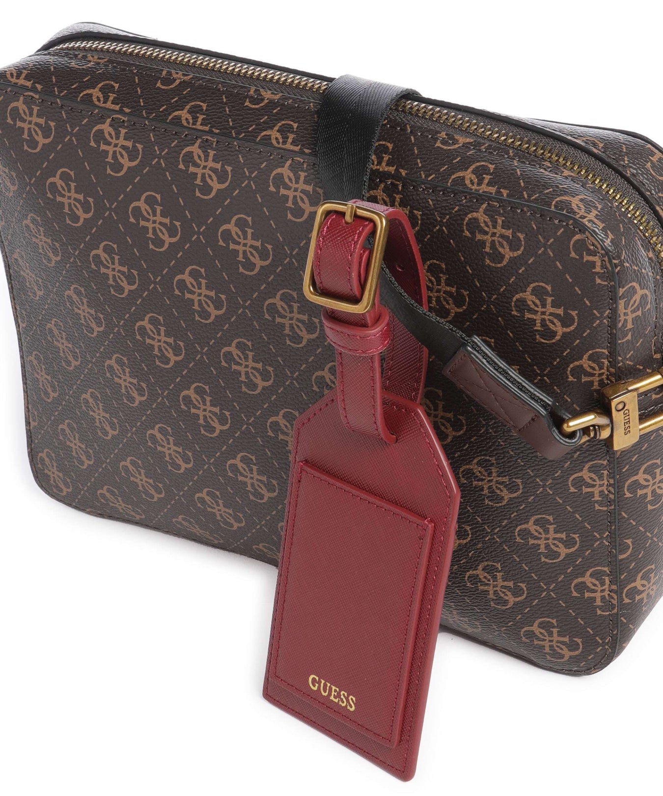 Guess Milano Crossbody bag brown/ochre/burgundy
