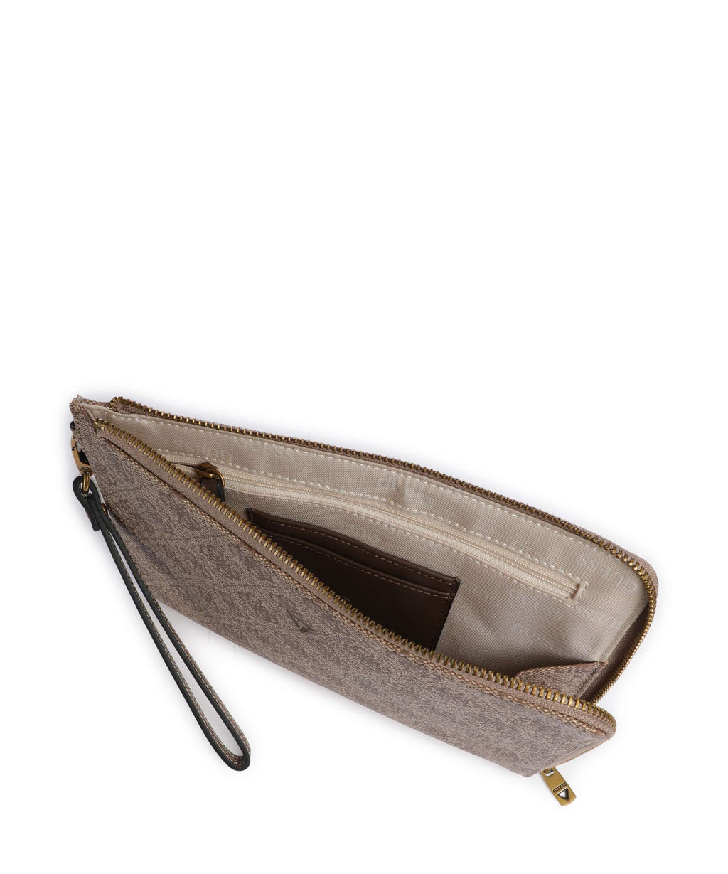 Guess Milano Medium Wristlet beige/brown
