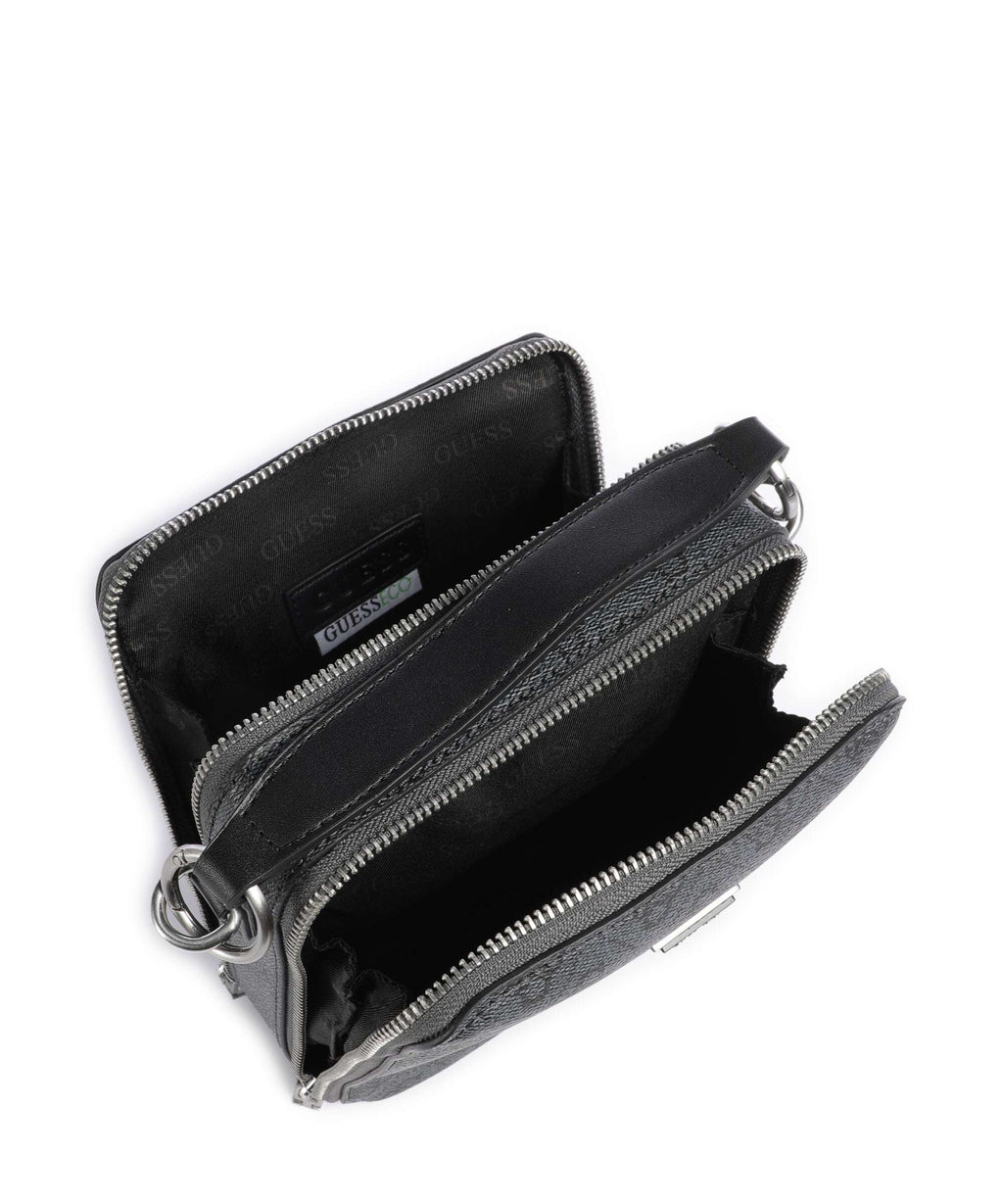 Guess Torino 4G Eco Crossbody bag black