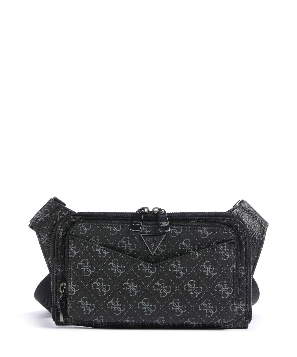 Guess Siena 4G Eco Belt bag dark black