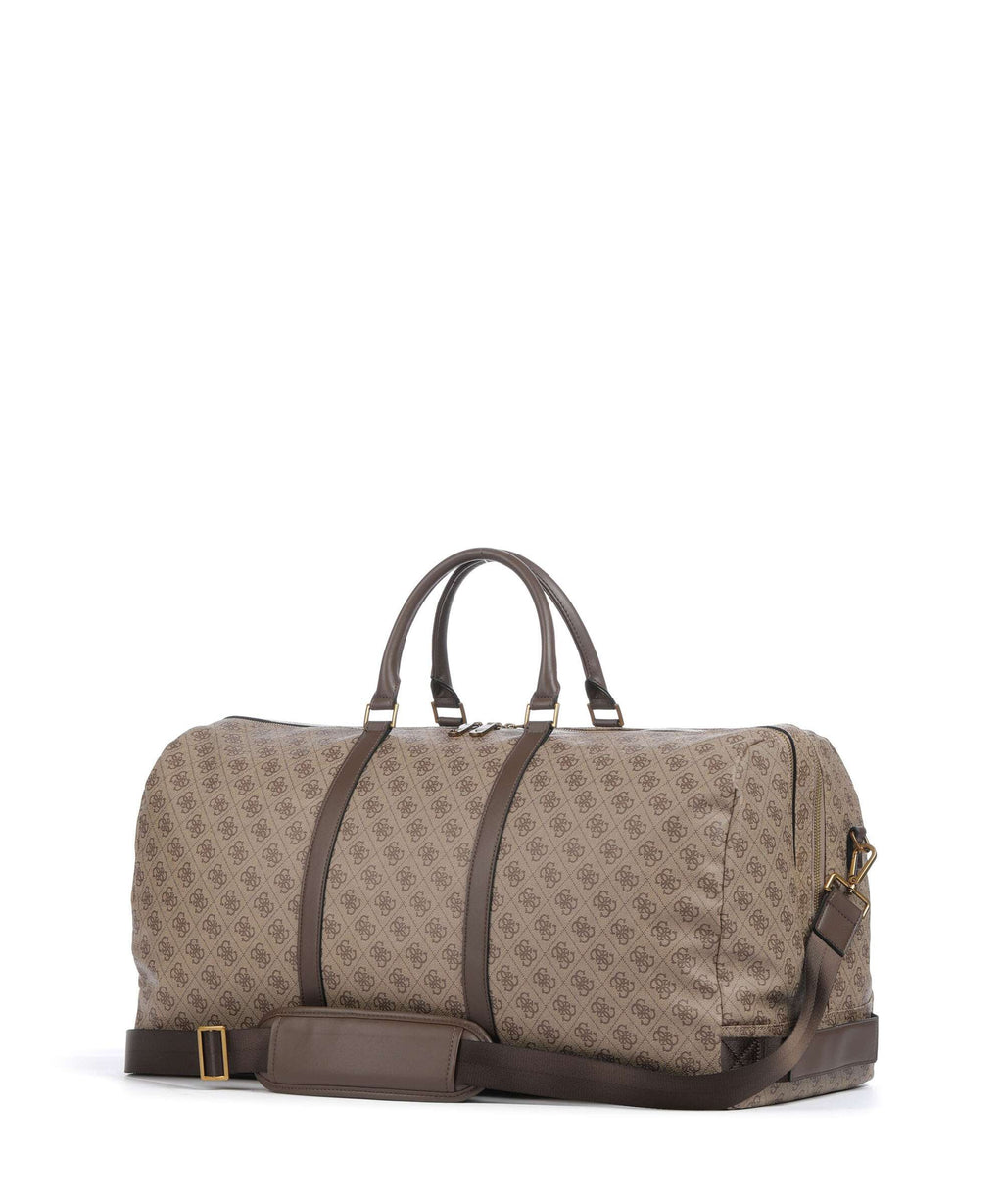 Guess Pisa 4G Eco Weekend bag beige/brown