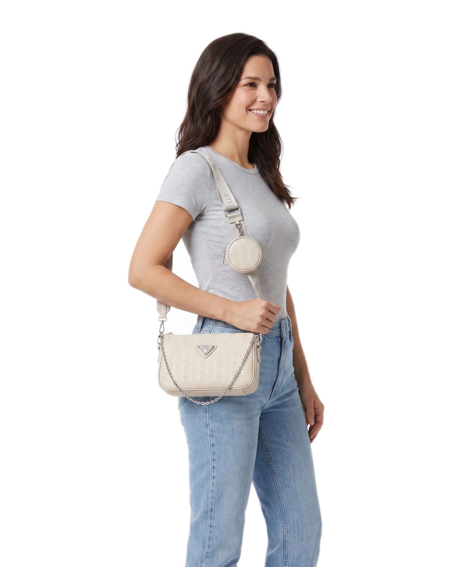Maison Mollerus Vinerus Zell Shoulder bag pearl