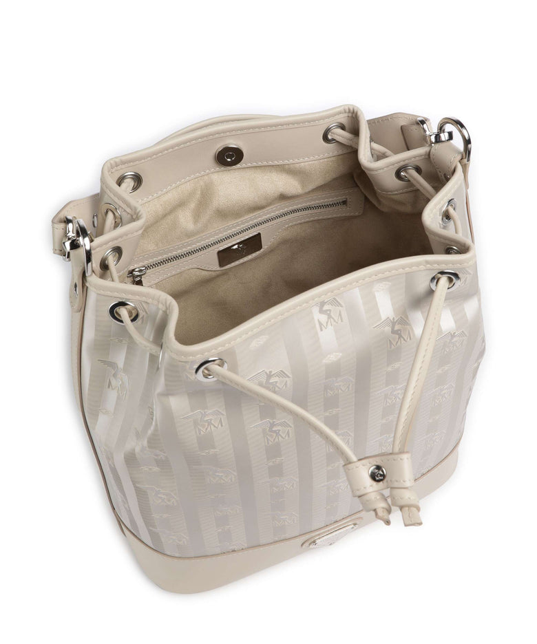 Maison Mollerus Vinerus Niesen Bucket bag metallic silber/perle
