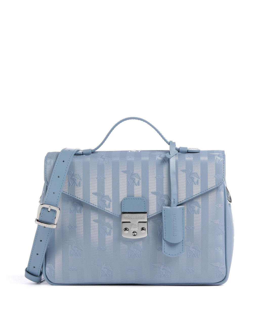 Maison Mollerus Vinerus Marly Handbag metallic silber/sky