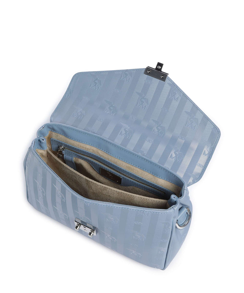 Maison Mollerus Vinerus Marly Crossbody bag metallic silber/sky