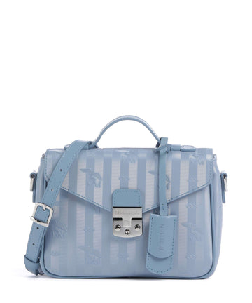 Maison Mollerus Vinerus Meyrin Borsa a tracolla metallic silber/sky