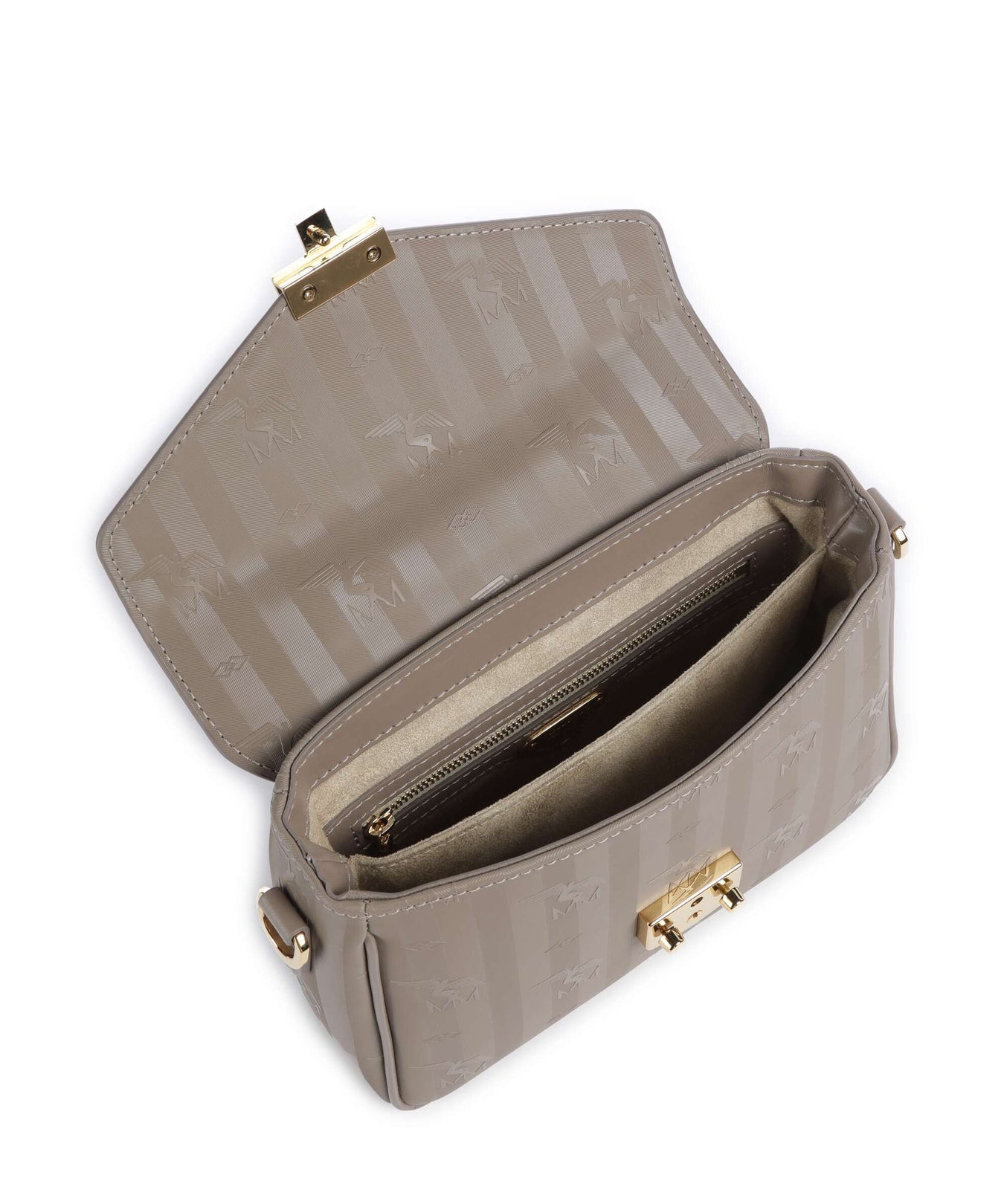 Maison Mollerus Vinerus Meyrin Crossbody bag taupe grau