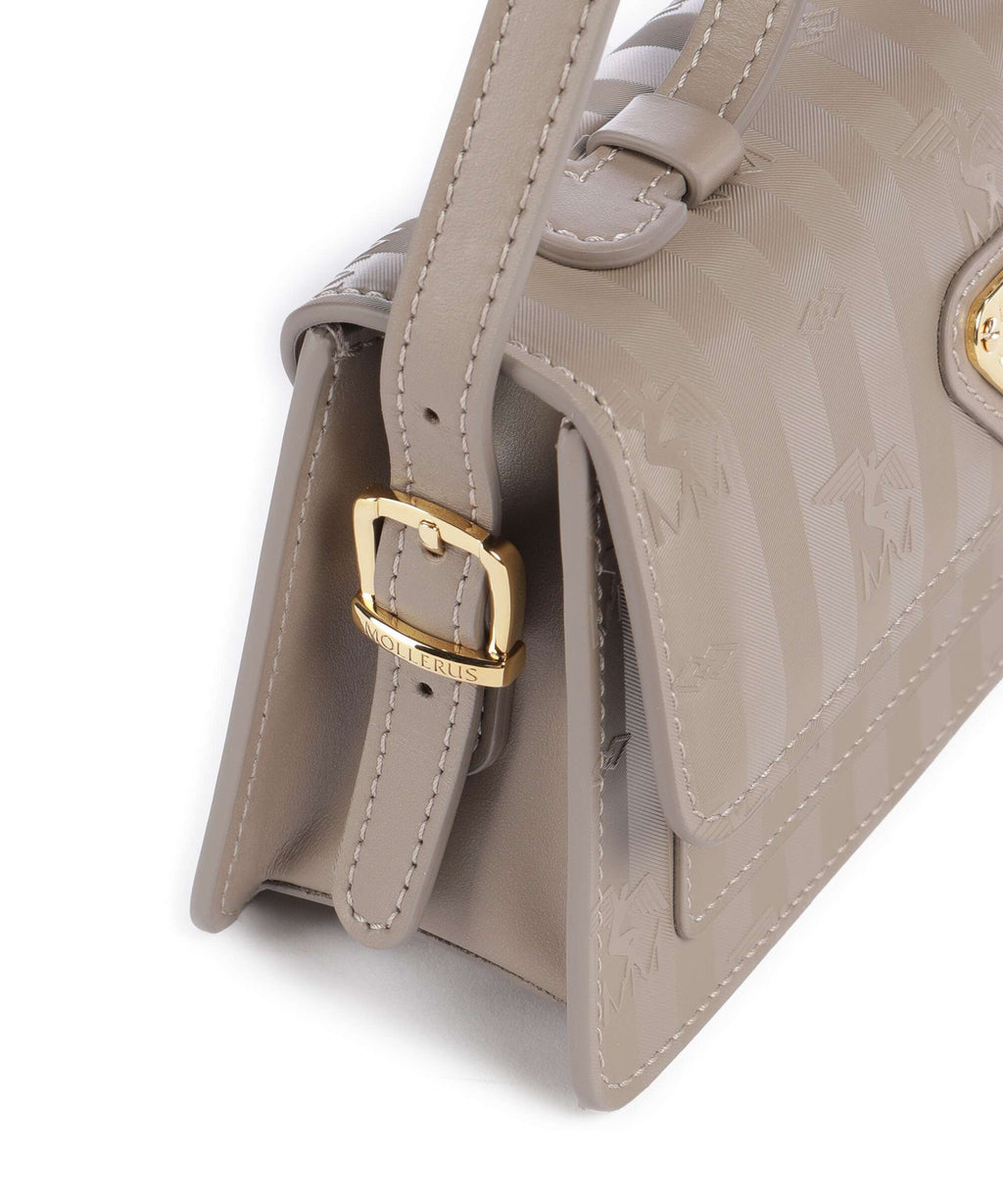 Maison Mollerus Vinerus Egg Crossbody bag taupe grau