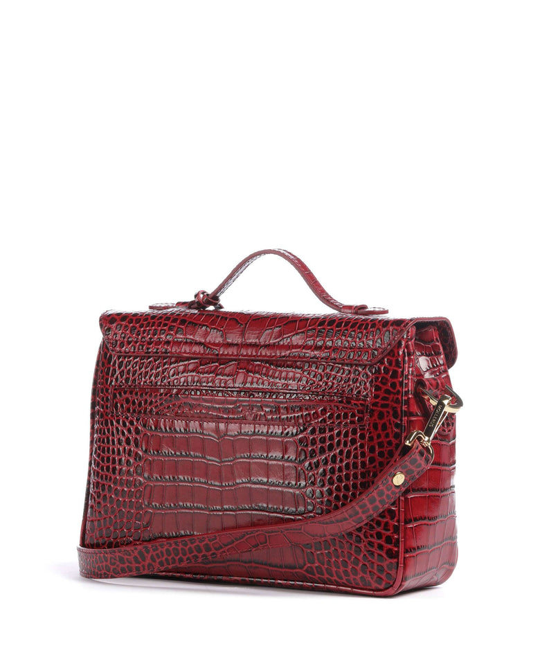 Maison Mollerus Croco Marly Handbag antique rot