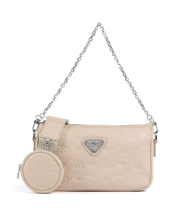 Maison Mollerus Stampato Zell Borsa a spalla vanilla beige