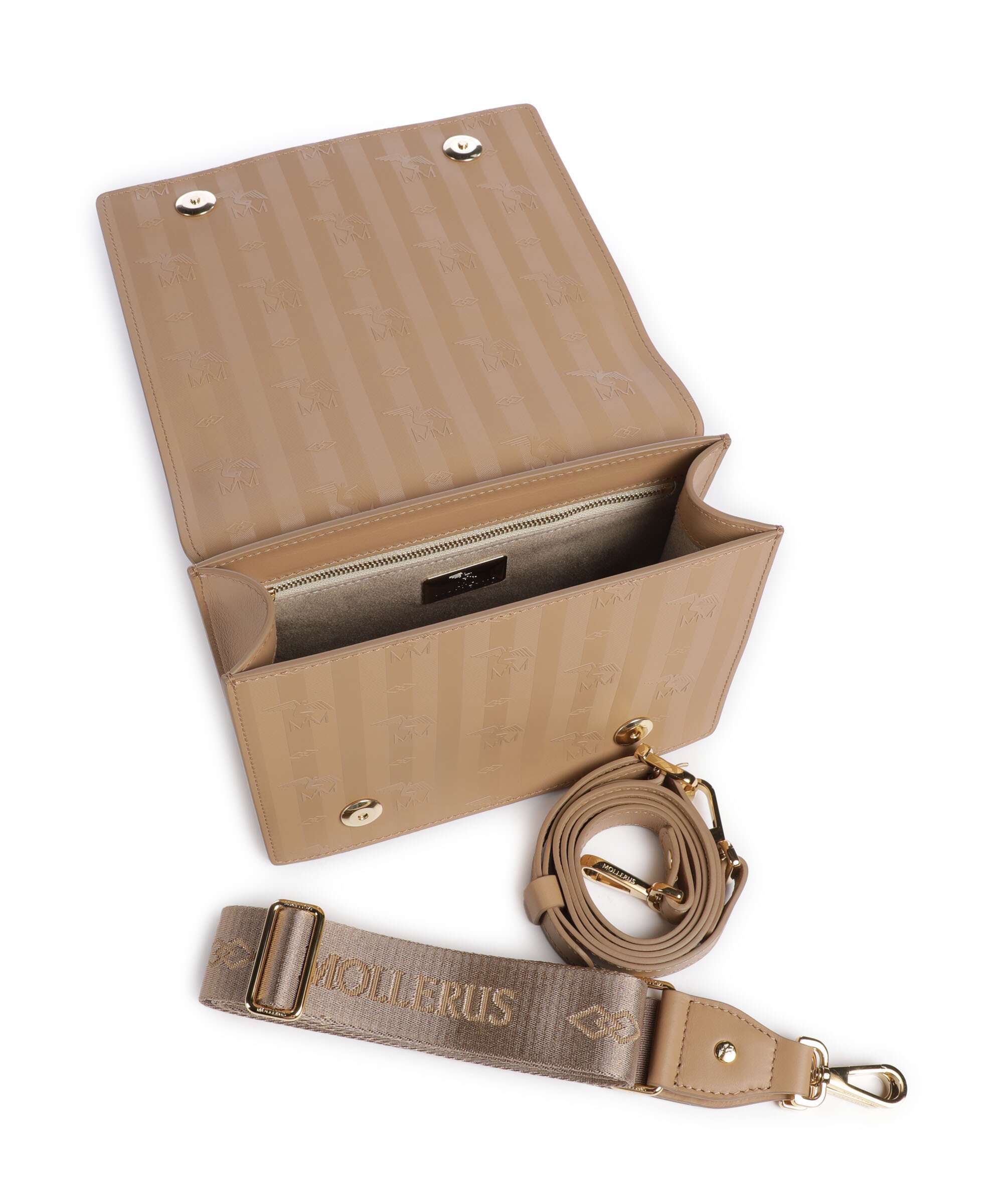 Maison Mollerus Vinerus Melide Crossbody bag cappuccino beige/nastro