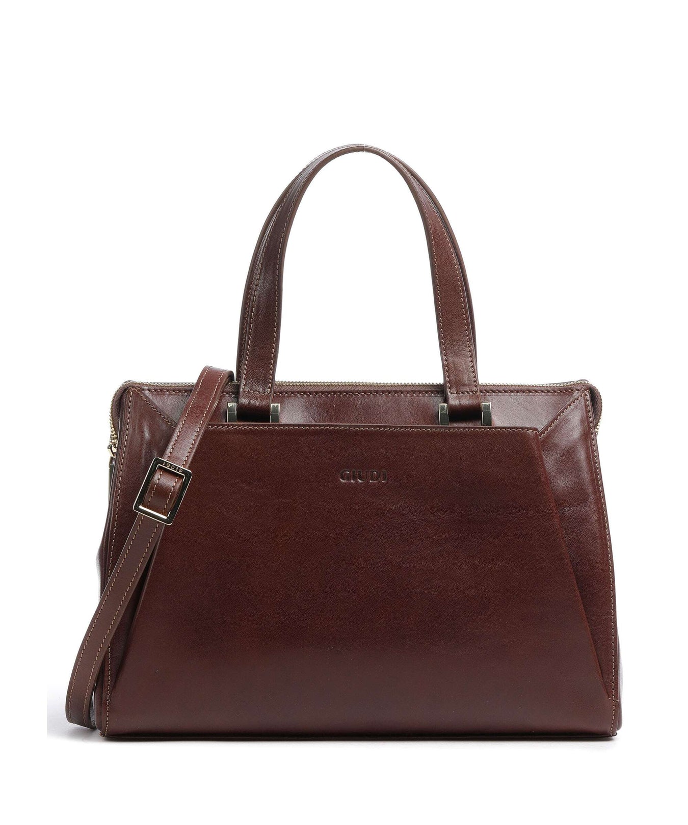 Giudi Crown Handbag brown