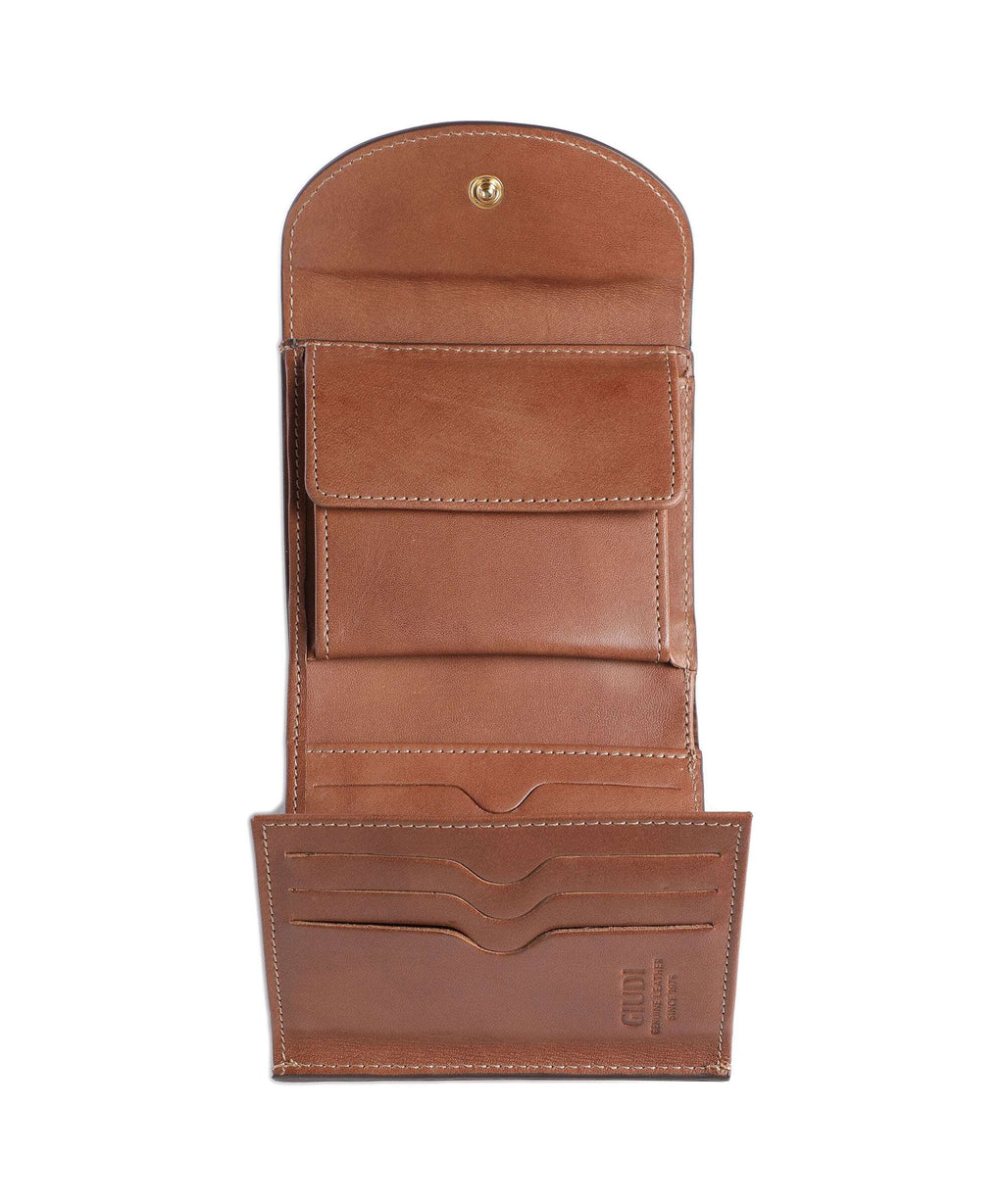 Giudi Crust Wallet marrone