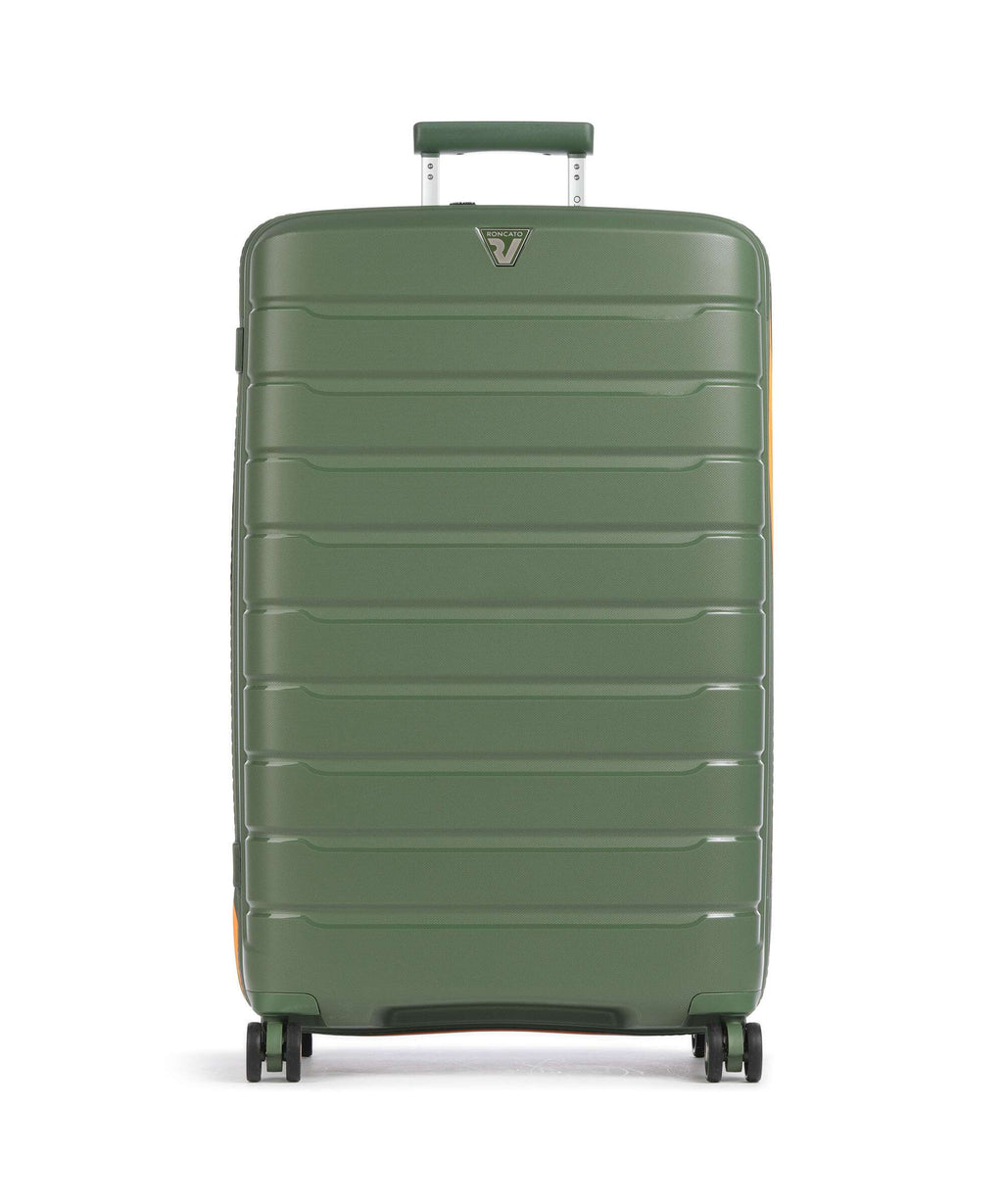 Roncato B-Flying Neon L Spinner (4 wheels) verde militare