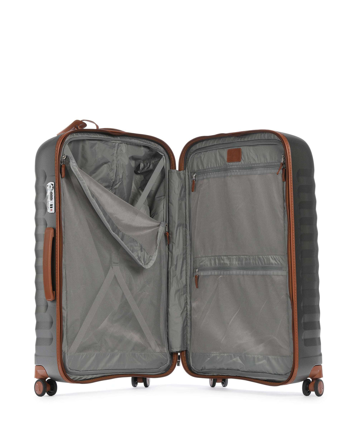 Roncato E-Lite Spinner (4 wheels) titanio/cognac