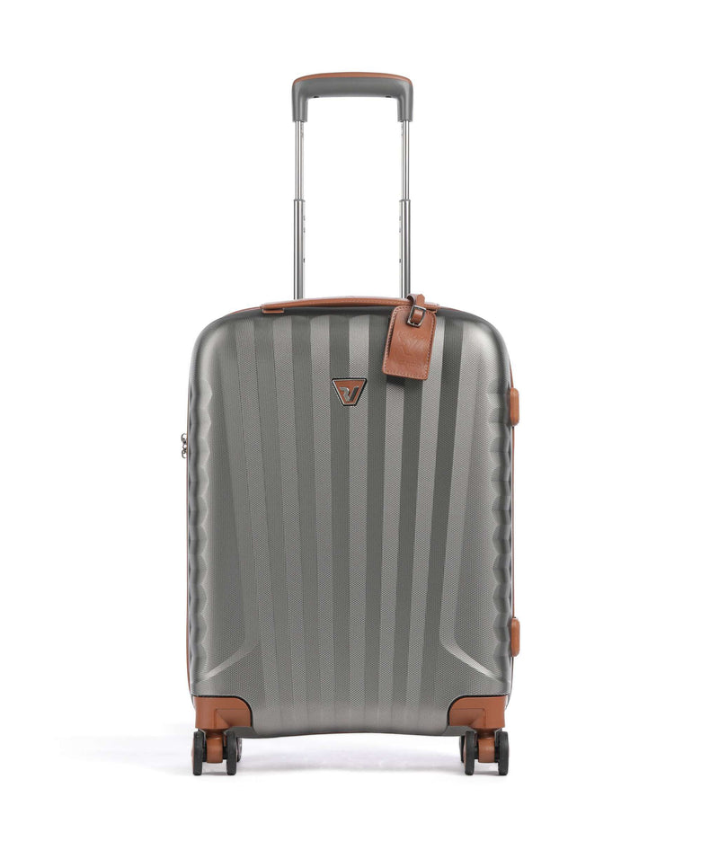 Roncato E-Lite Spinner (4 wheels) titanio/cognac
