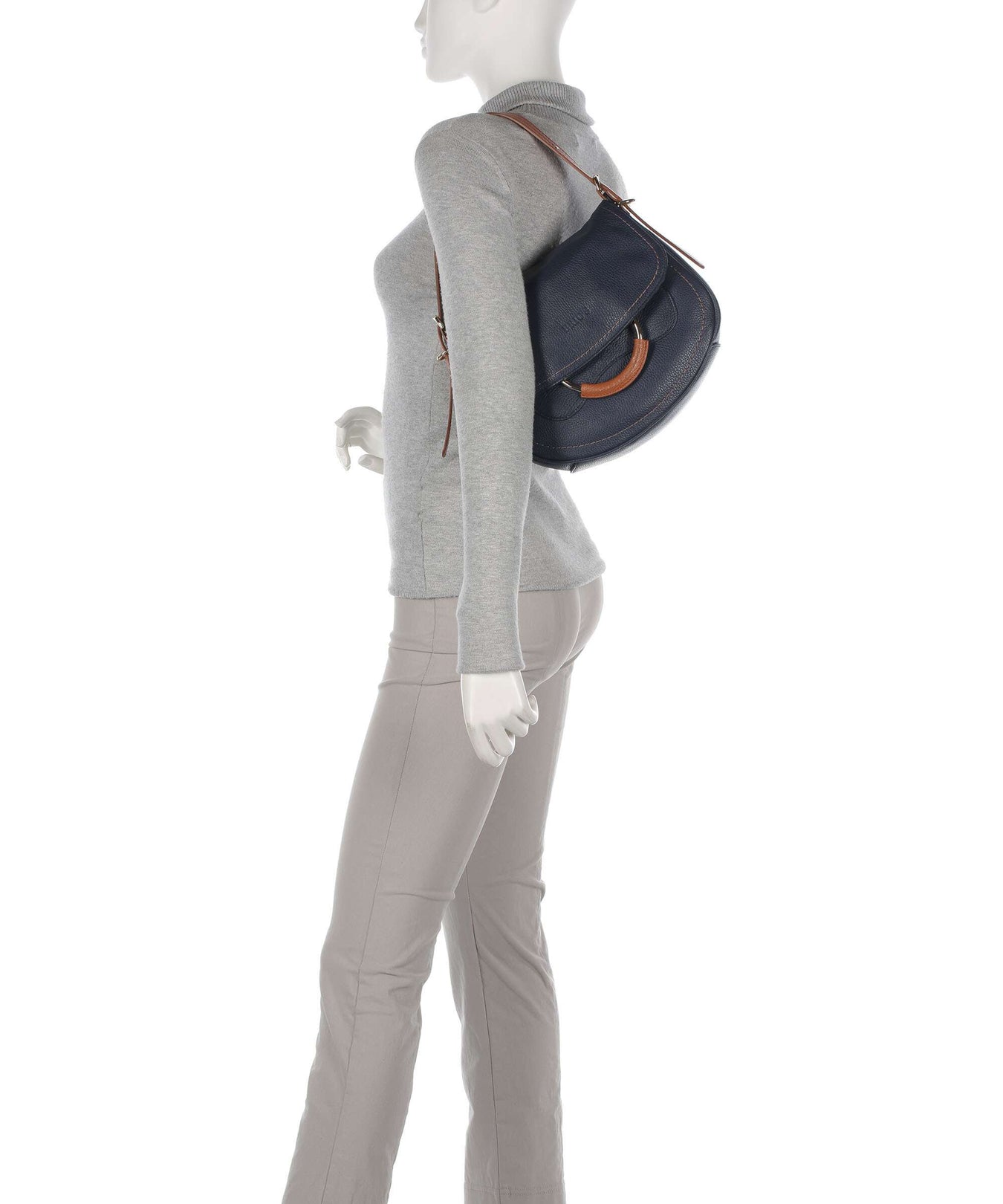 Brics Gondola Stella medium Shoulder bag night blue/caramel