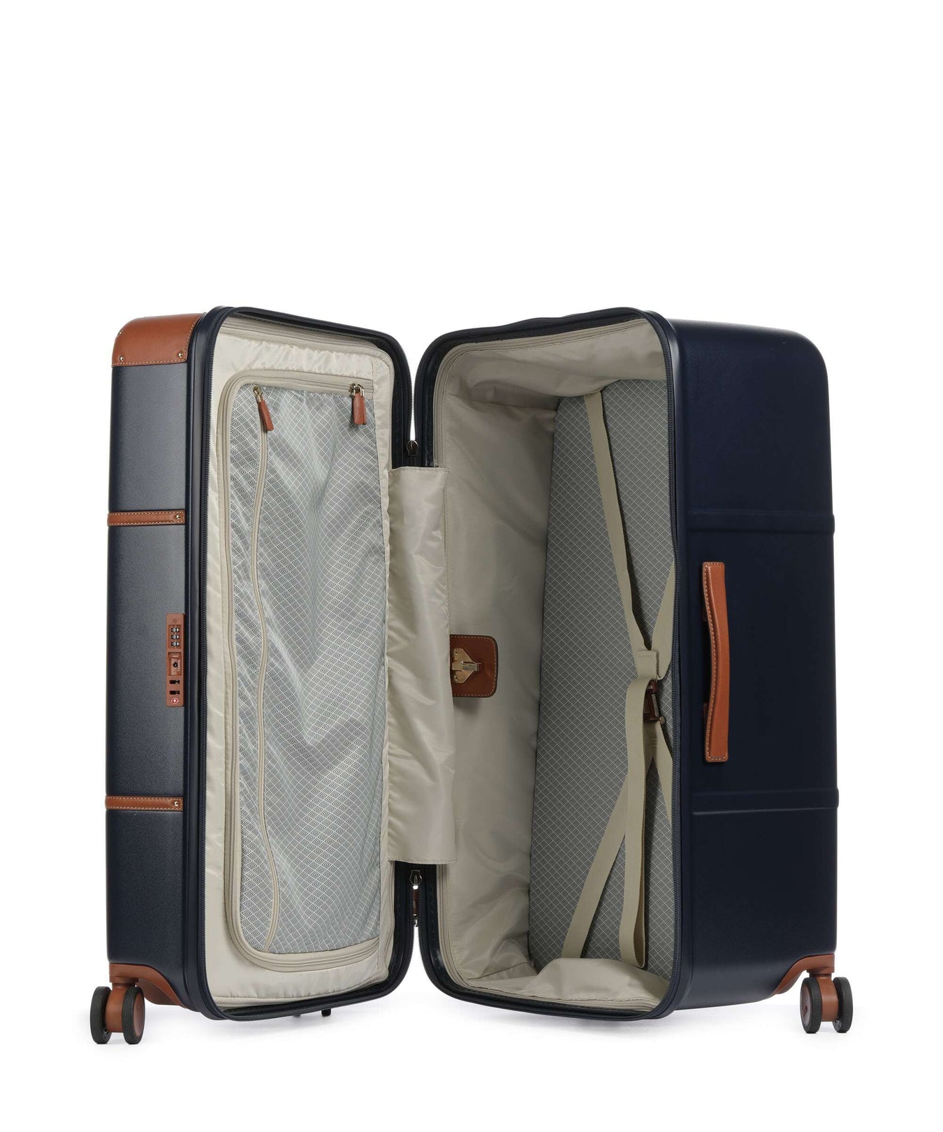 Brics Bellagio Spinner (4 wheels) blue/tan