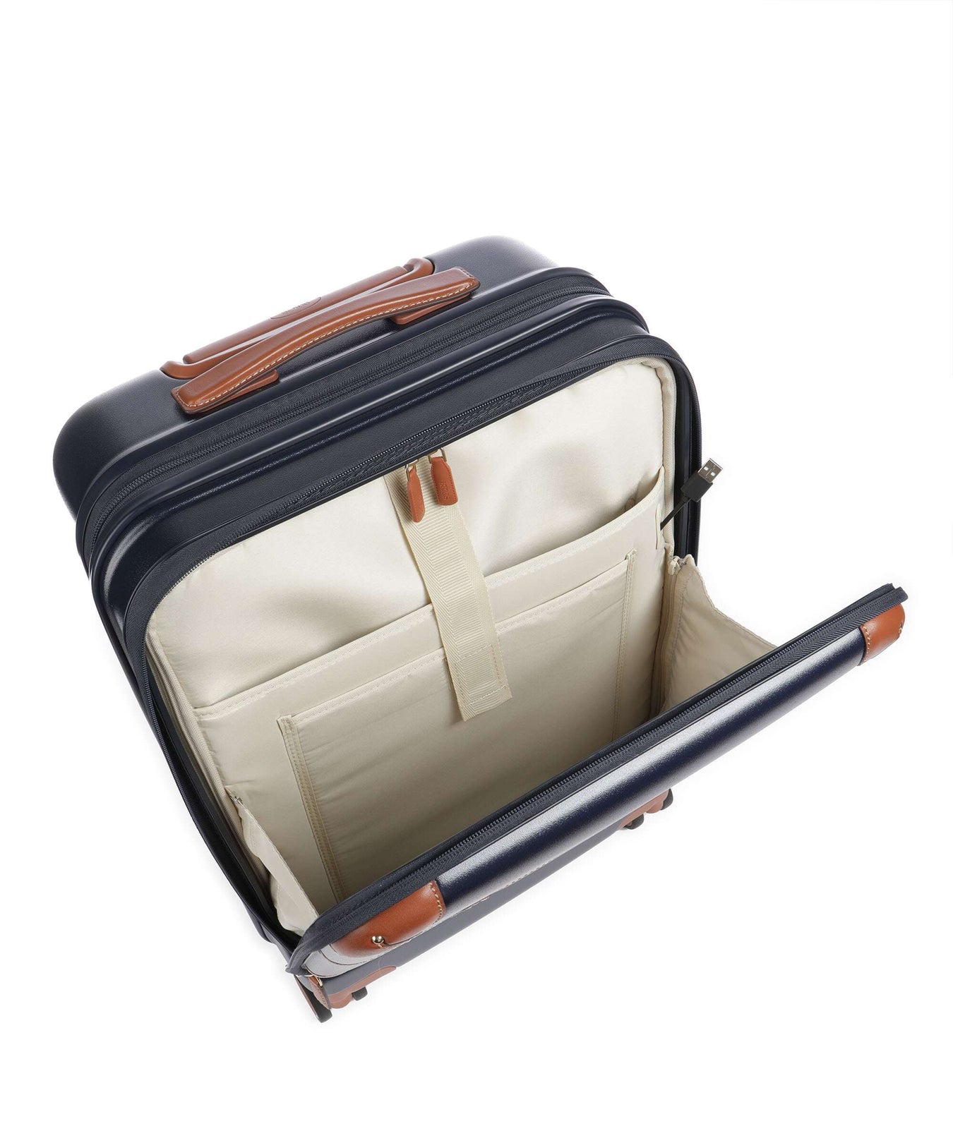 Brics Bellagio Spinner (4 wheels) blue/tan