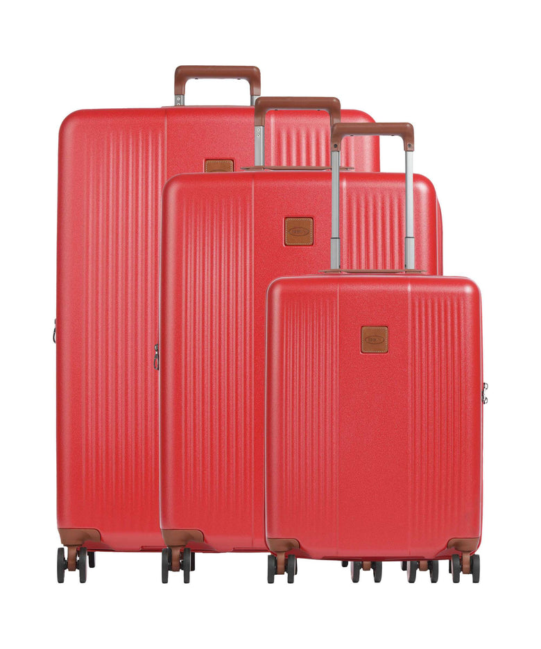 Brics Ferrara Suitcase set (4 wheels) red