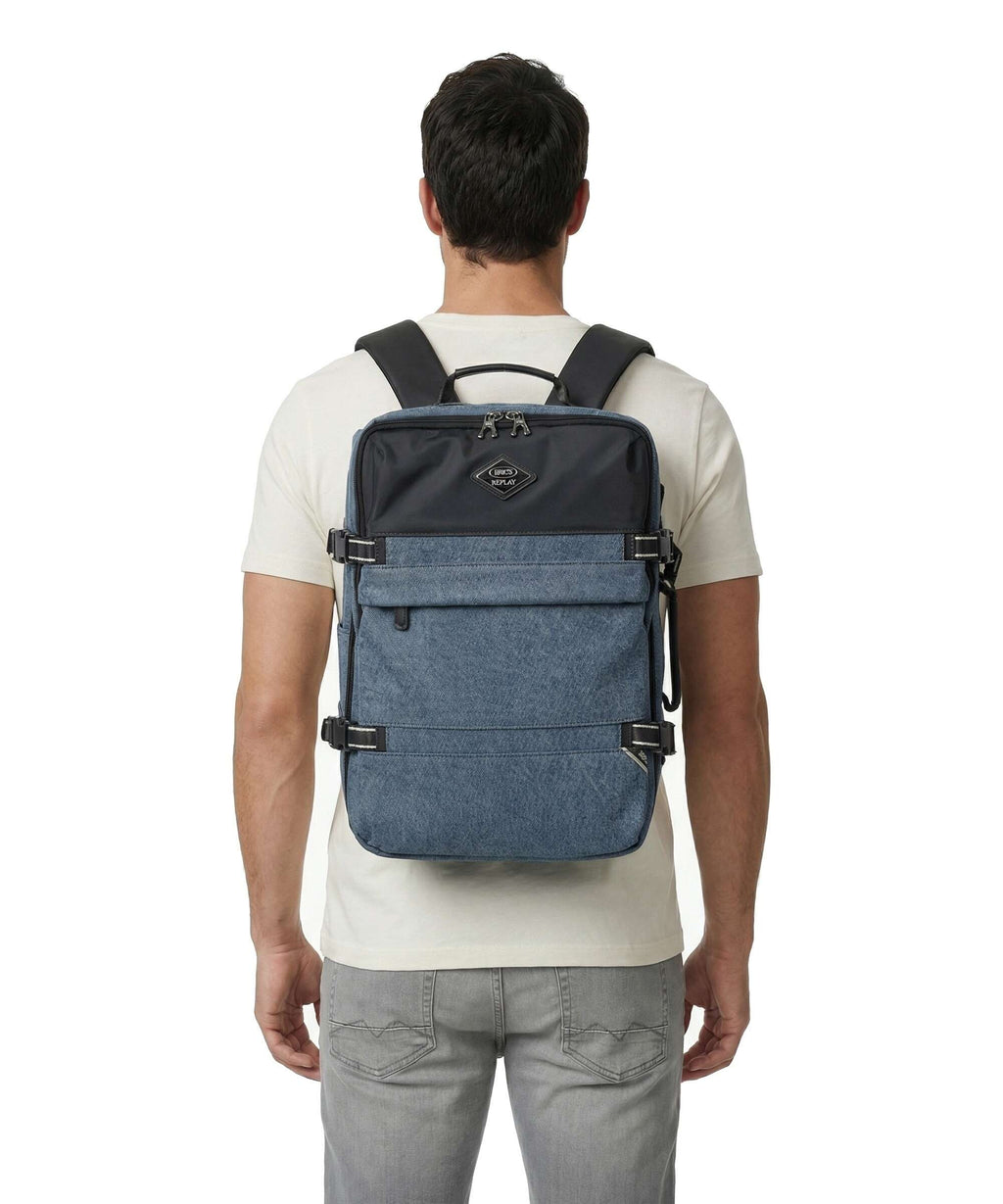 Brics Replay Travel backpack light denim