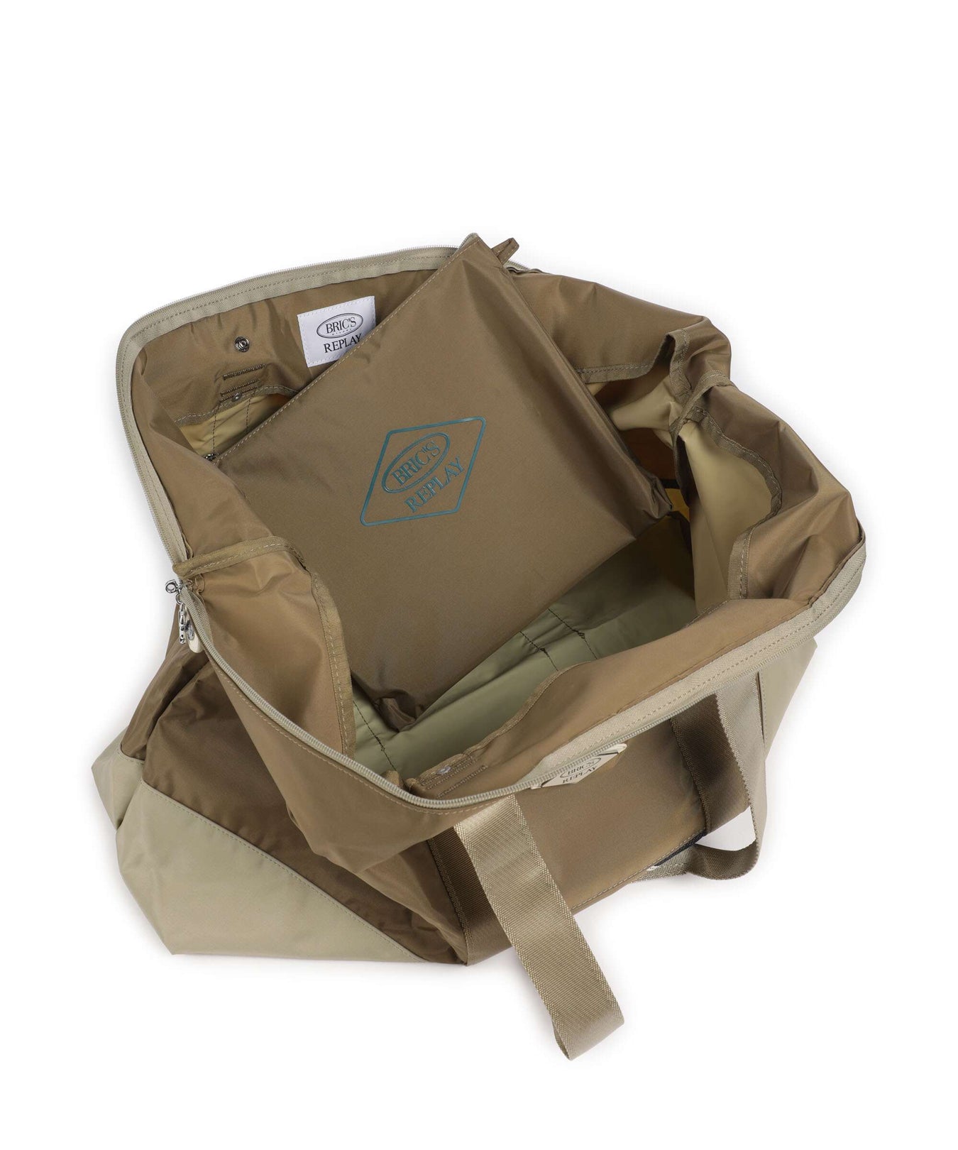 Brics Replay Sand Woo Weekend bag sand wood