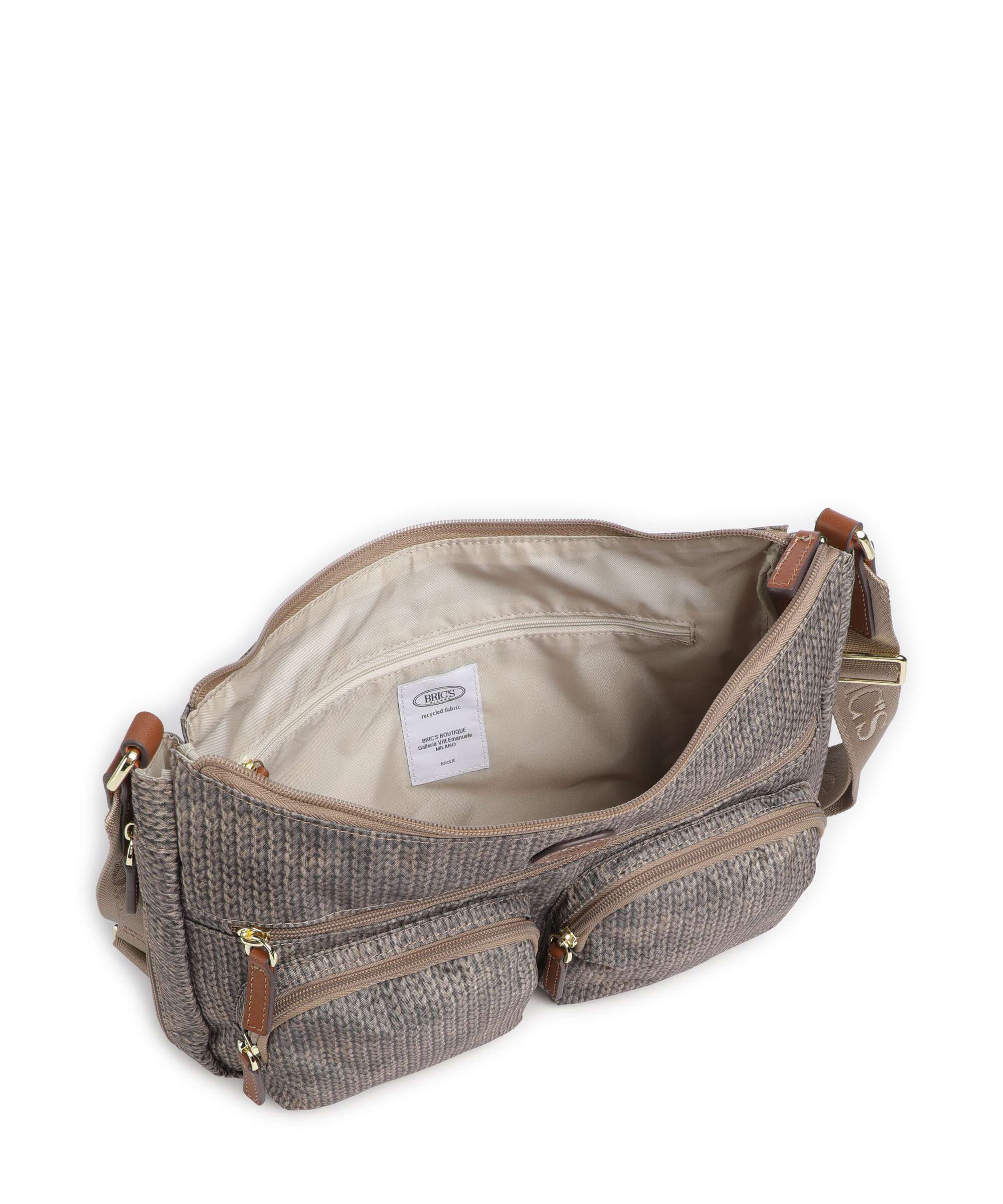 Brics X-Collection Crossbody bag wool nut