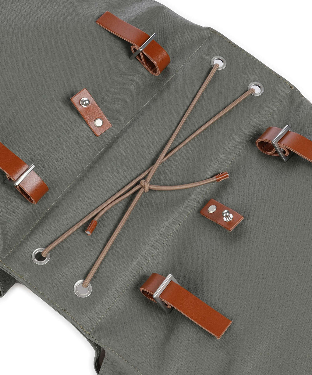 Brooks England Bricklane bike pannier sage green/honey