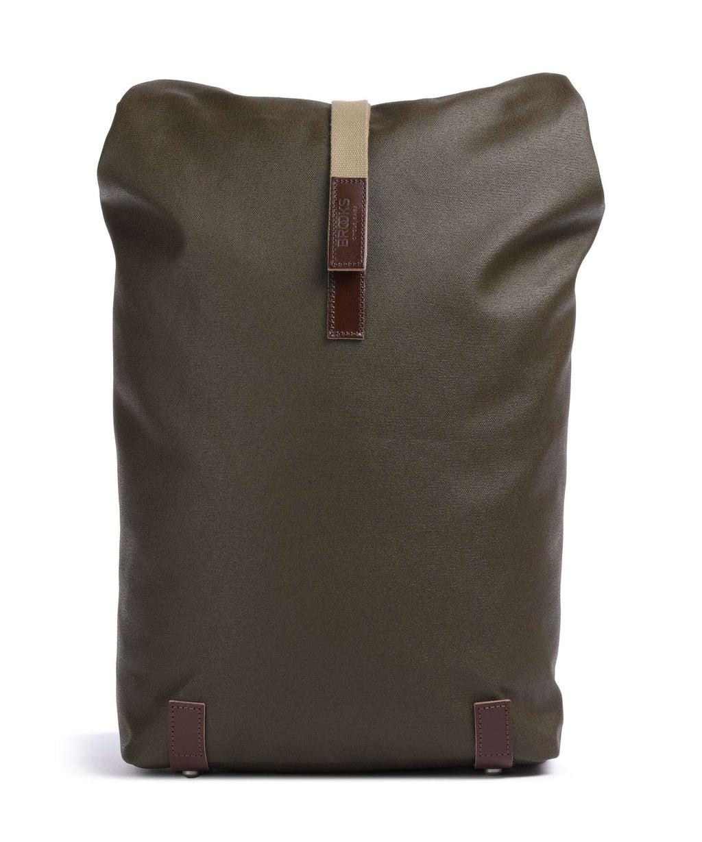Brooks England Pickwick Large Patchwork Rolltop backpack moss