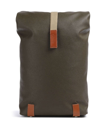 Brooks England Pickwick Cotton Canvas Small Zaino roll-top moss