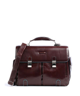 Piquadro Blue Square Cartella mahogany