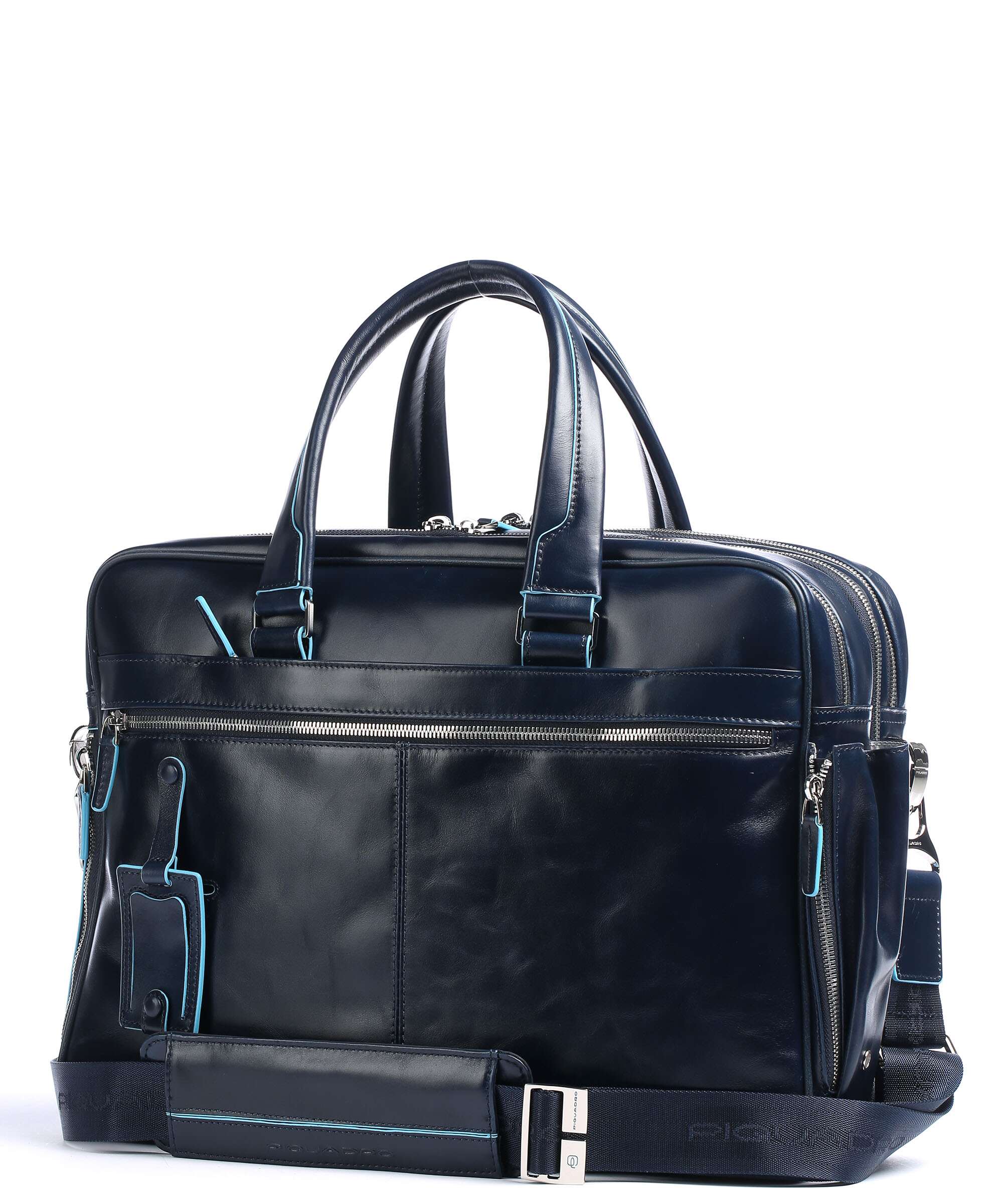 Piquadro Blue Square Briefcase blu