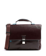 Piquadro Blue Square Cartella mahogany
