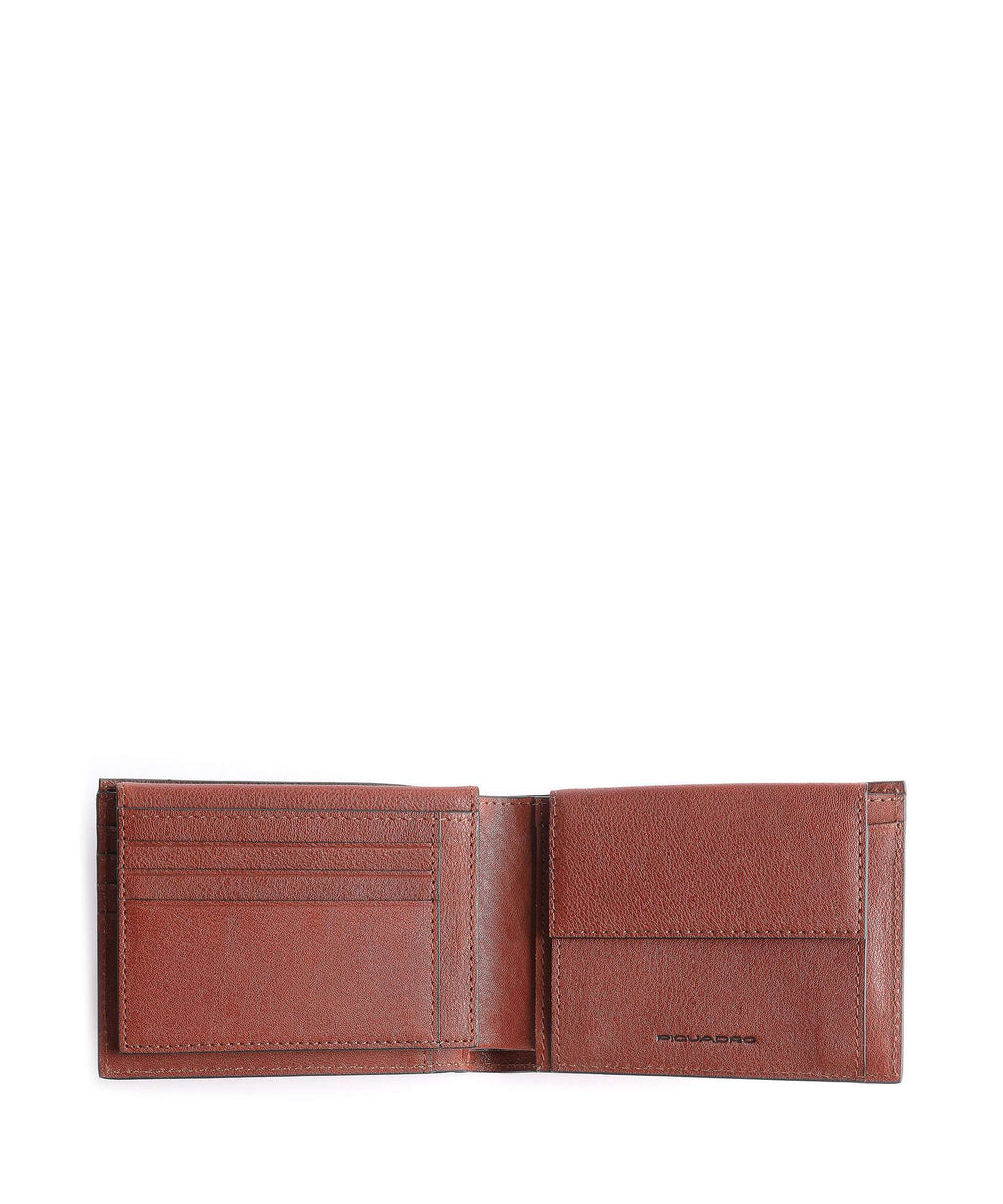 Piquadro Black Square Wallet tabacco