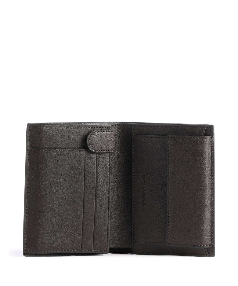 Piquadro Black Square RFID Wallet dark brown