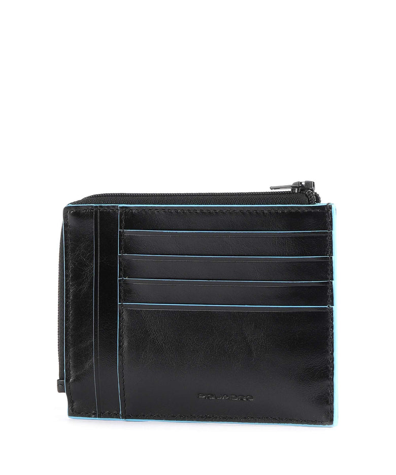 Piquadro Blue Square Credit card holder black