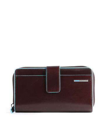Piquadro Blue Square RFID Portafoglio mahogany