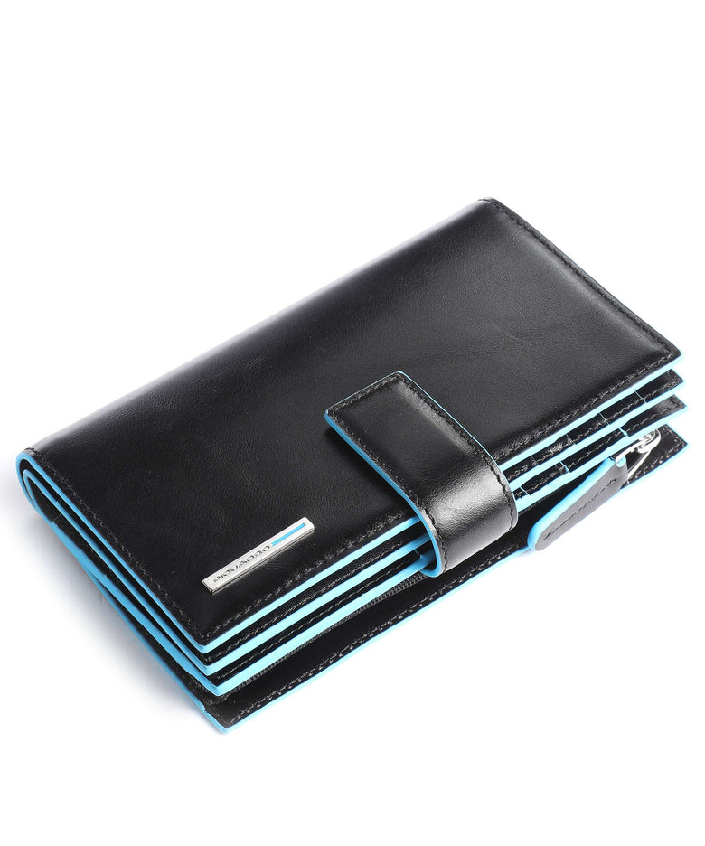 Piquadro Blue Square Credit card holder black