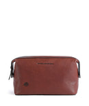 Piquadro Black Square Borsa da toilette cuoio