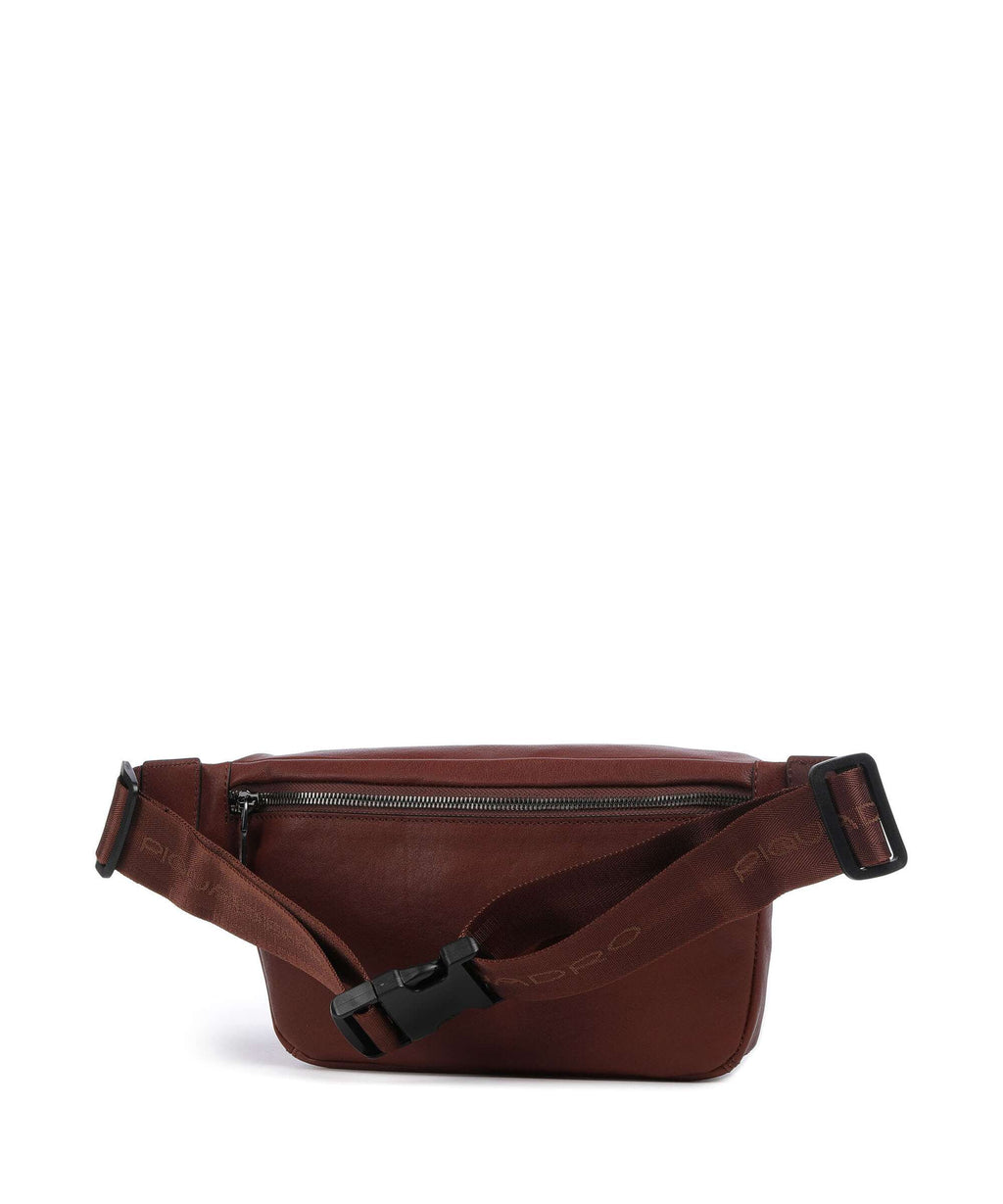 Piquadro Black Square Fanny pack tobacco