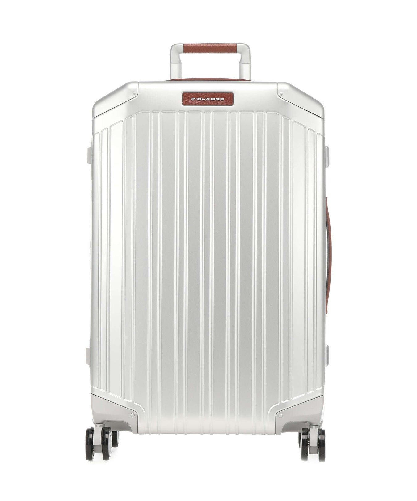 Piquadro Alu Spinner (4 wheels) grey/hide